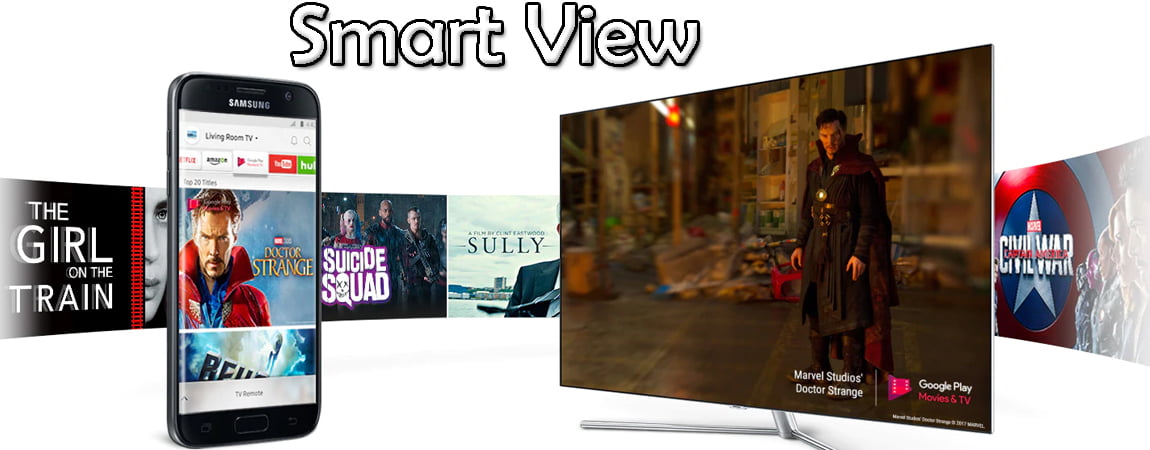 برنامه Smart View در تلویزیون سامسونگ Q7F